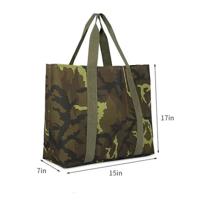 Camouflage Foldable Pop Up Storage Canvas Tote Bag