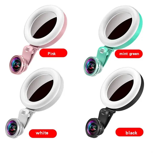 Mobil phone Selfie Ring Light with camera