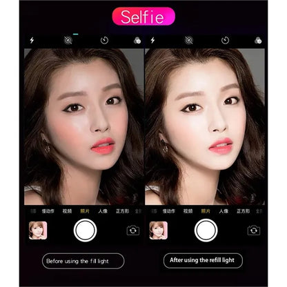 Mobil phone Selfie Ring Light with camera