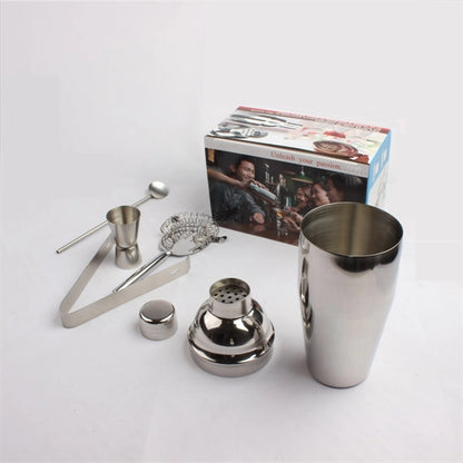 StainlessSteel Cocktail Shaker Set 5 Piece 8oz Bartender kit