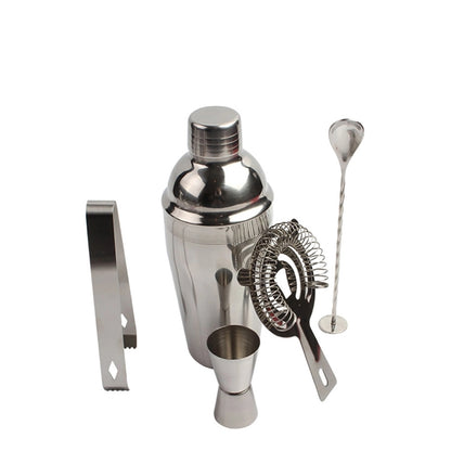 StainlessSteel Cocktail Shaker Set 5 Piece 8oz Bartender kit