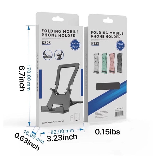 Foldable Cellphone Stand Holder w/ Adjustable Angle Height