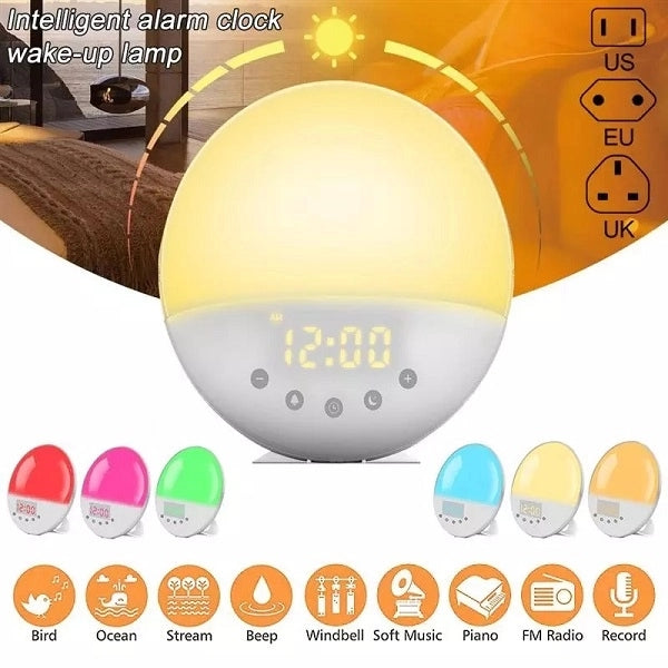 Clock With Radio And Lamp