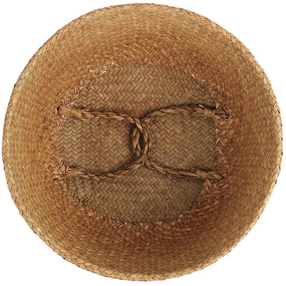 Woven Seagrass Belly Basket for Storage Plant