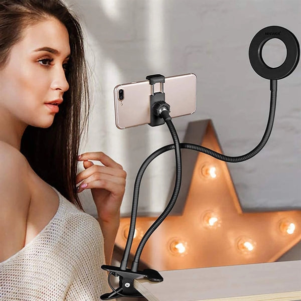 Mobile Phone Live Broadcast Bracket Selfie Ring Light 2 in 1