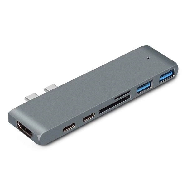 7 in 1 USB C Hub With Type-C Dual  Adapter