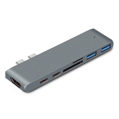 7 in 1 USB C Hub With Type-C Dual  Adapter