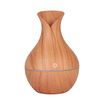 Humidifier Essential Oil Diffuser Wood Grain 7Color Changing