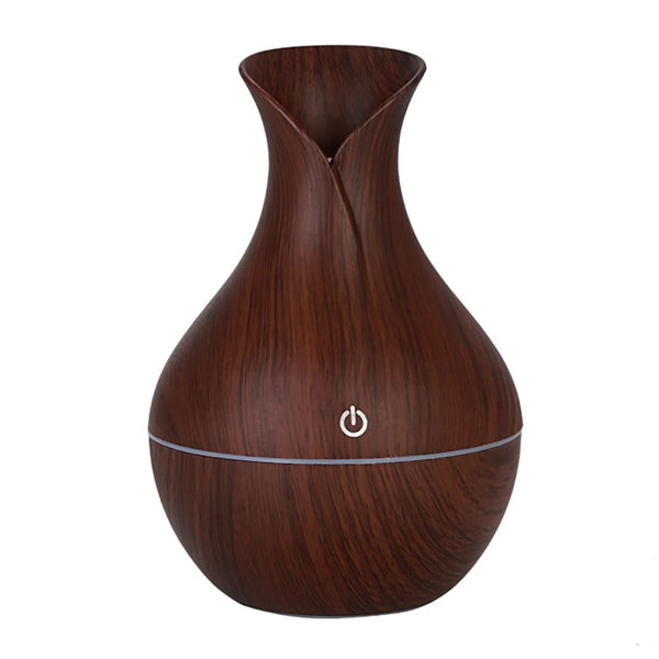 Humidifier Essential Oil Diffuser Wood Grain 7Color Changing