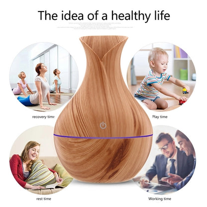 Humidifier Essential Oil Diffuser Wood Grain 7Color Changing