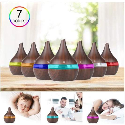Small humidifier, 300ML Wood Grain humidifiers