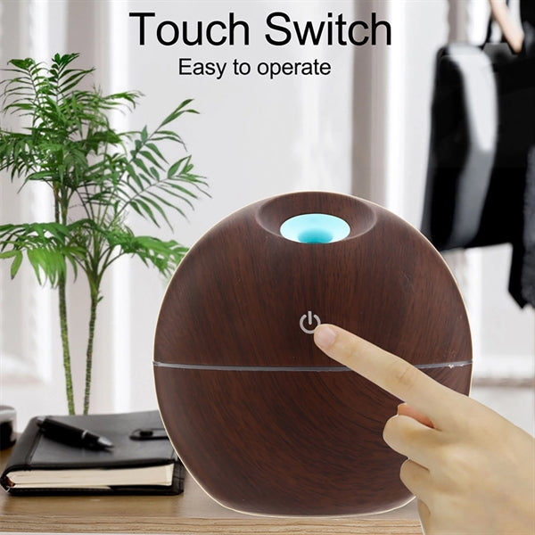 Round wood grain humidifier