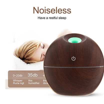 Round wood grain humidifier