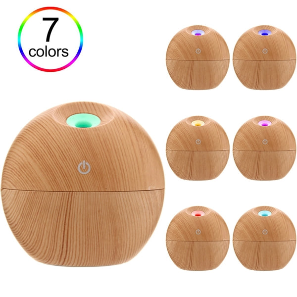 Round wood grain humidifier