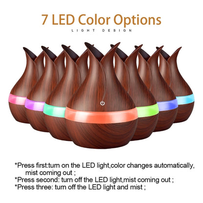 Ultrasonic Humidifier Wood Grain  Aromatherapy Diffusers,