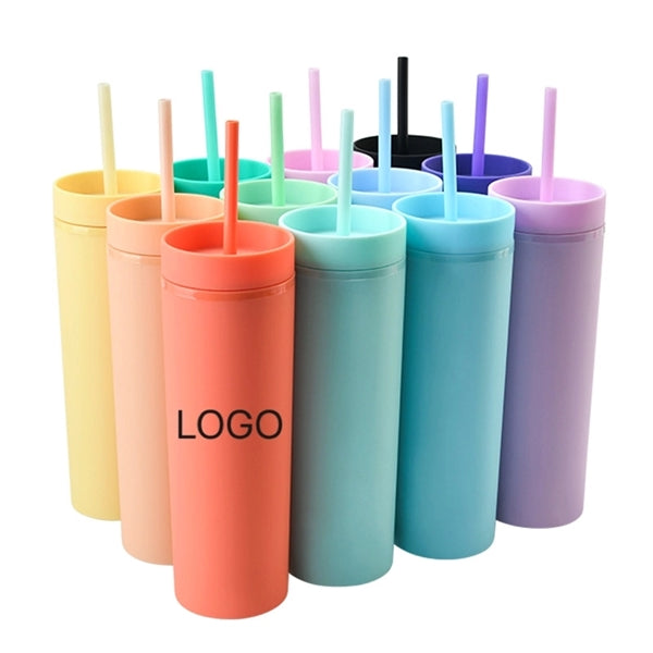 Tumblers with Lids16oz Colored Acrylic Cups with Lids Straws