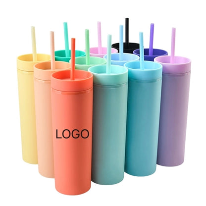 Tumblers with Lids16oz Colored Acrylic Cups with Lids Straws