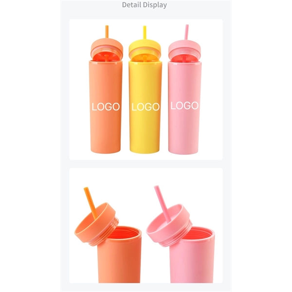 Tumblers with Lids16oz Colored Acrylic Cups with Lids Straws