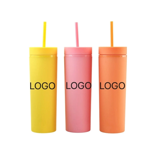 Tumblers with Lids16oz Colored Acrylic Cups with Lids Straws