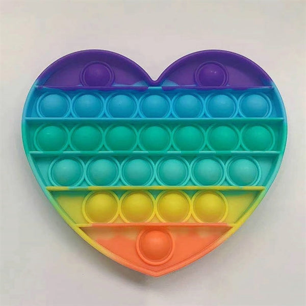 Heart shape Push Pop Bubble Fidget Sensory Toy