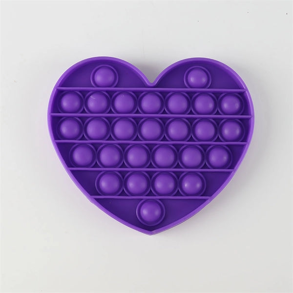 Heart shape Push Pop Bubble Fidget Sensory Toy