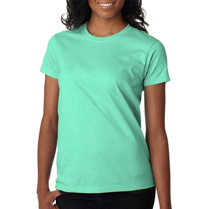 Gildan 6.1 oz 100% Cotton Preshrunk Ladies T-Shirt Imprinted