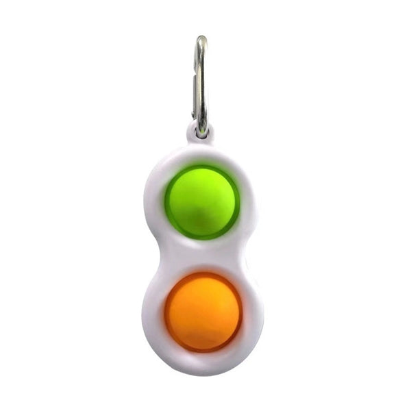 Children Adult Simple Dimple Fidget Keychain Toy
