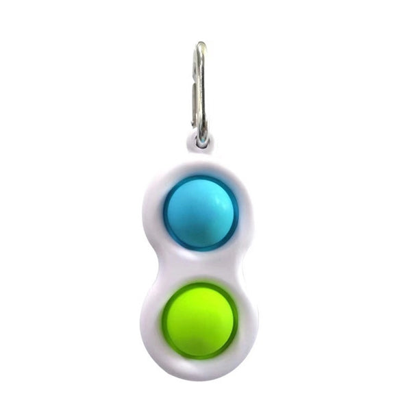 Children Adult Simple Dimple Fidget Keychain Toy