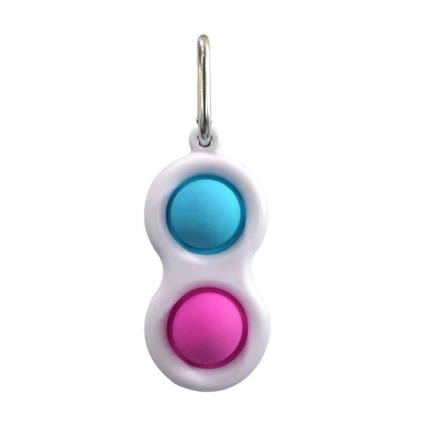 Children Adult Simple Dimple Fidget Keychain Toy