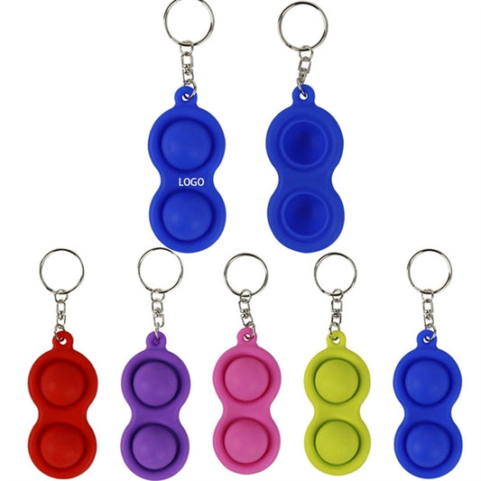 Fidget Simple Dimple Toy Keychain
