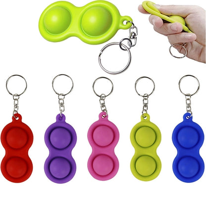 Fidget Simple Dimple Toy Keychain