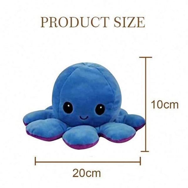 Flip Reversible Octopus Plush Doll