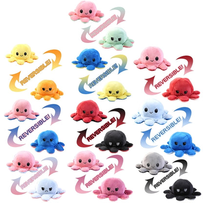 Flip Reversible Octopus Plush Doll