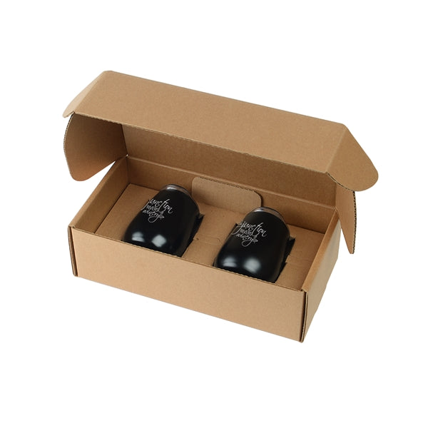 Stainless Steel Stemless Wine Tumbler Gift Set