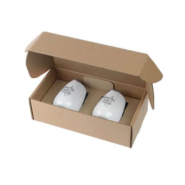 Stainless Steel Stemless Wine Tumbler Gift Set