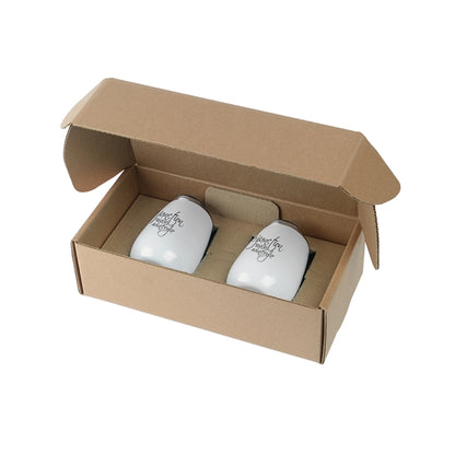 Stainless Steel Stemless Wine Tumbler Gift Set