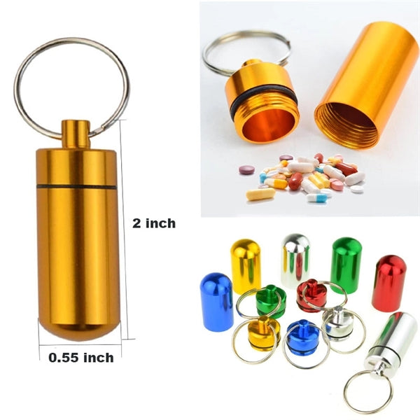 Aluminum Portable Pill Case