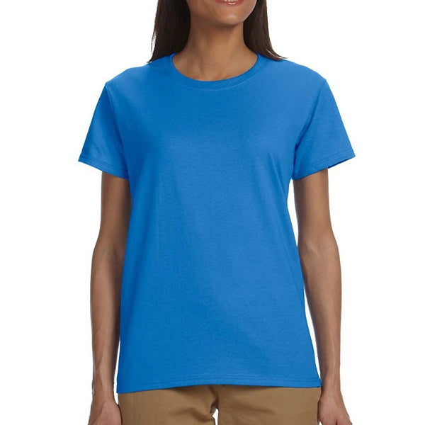 Gildan 6.1 oz 100% Cotton Preshrunk Ladies T-Shirt Imprinted