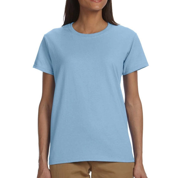 Gildan 6.1 oz 100% Cotton Preshrunk Ladies T-Shirt Imprinted