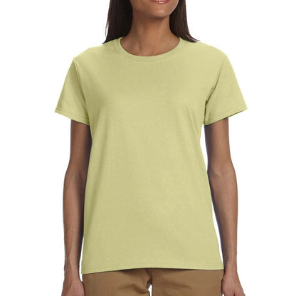 Gildan 6.1 oz 100% Cotton Preshrunk Ladies T-Shirt Imprinted