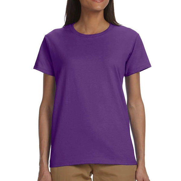 Gildan 6.1 oz 100% Cotton Preshrunk Ladies T-Shirt Imprinted