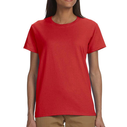 Gildan 6.1 oz 100% Cotton Preshrunk Ladies T-Shirt Imprinted
