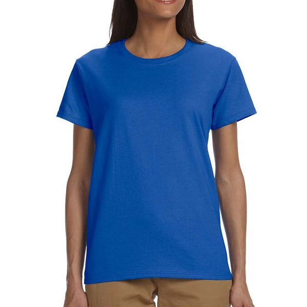 Gildan 6.1 oz 100% Cotton Preshrunk Ladies T-Shirt Imprinted