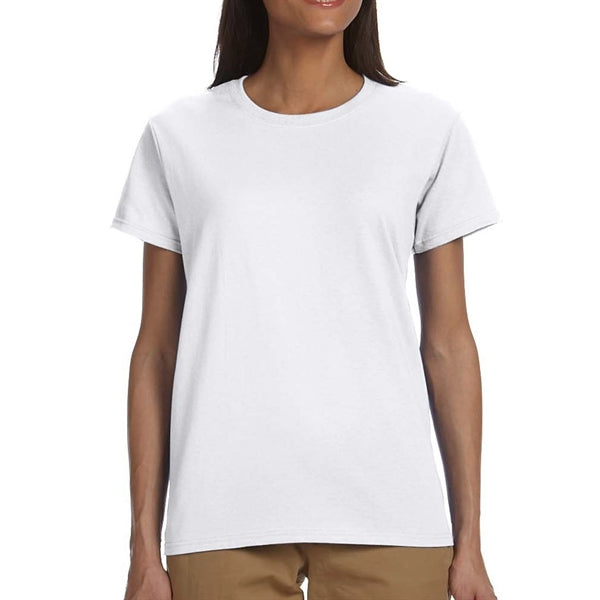 Gildan 6.1 oz 100% Cotton Preshrunk Ladies T-Shirt Imprinted