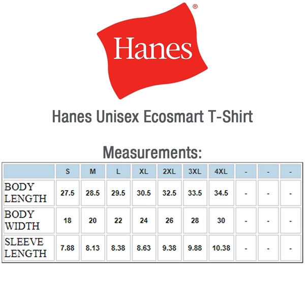 Hanes 5.5 oz Preshrunk 50:50 Polyester/ Cotton T-shirts