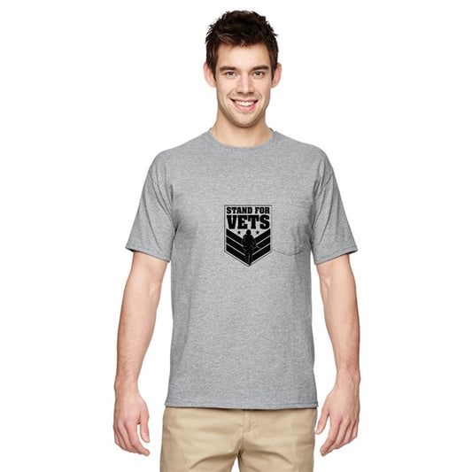 Jerzees 5.6 oz 50:50 Cotton / Polyester T-Shirt w/ Pocket