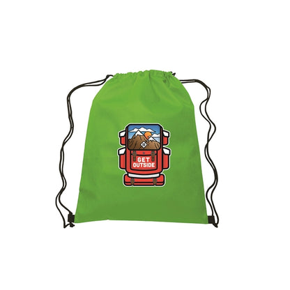 13"w x 16.5"h Drawstring Non-Woven Bag- 4 Color