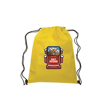 13"w x 16.5"h Drawstring Non-Woven Bag- 4 Color