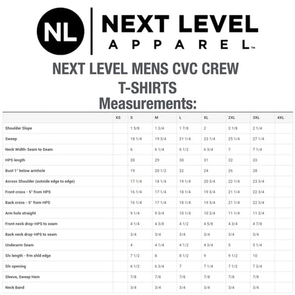 Next Level 4.3 oz 60/40 Combed Cotton/Polyester Mens T-shirt