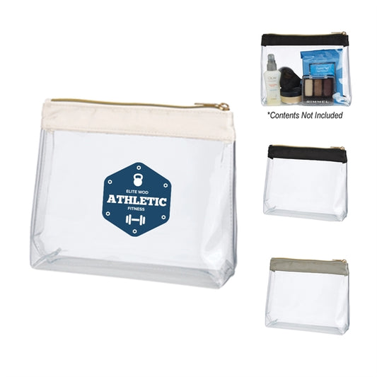 Sleek See-Through Cosmetic Pouch